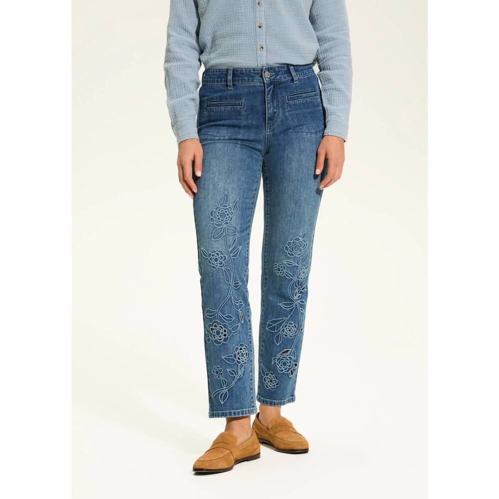 NEW FDJ christina straight leg jeans in medium wash